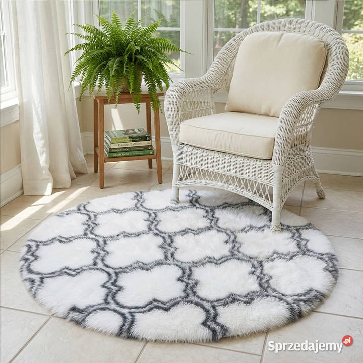 Dywan okrągły do salonu shaggy DECOR Dywany i dywaniki opolskie Opole