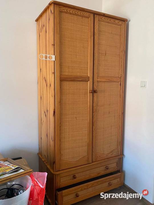 szafa drewniana dwudrzwiowa sosnowa warmińsko-mazurskie Bartoszyce