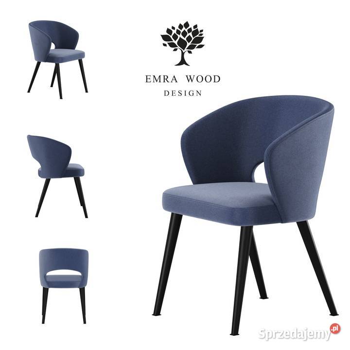 Krzesło PREMIUM KR8 Tkanina Deluxe Indigo 29 50cm łódzkie Łódź