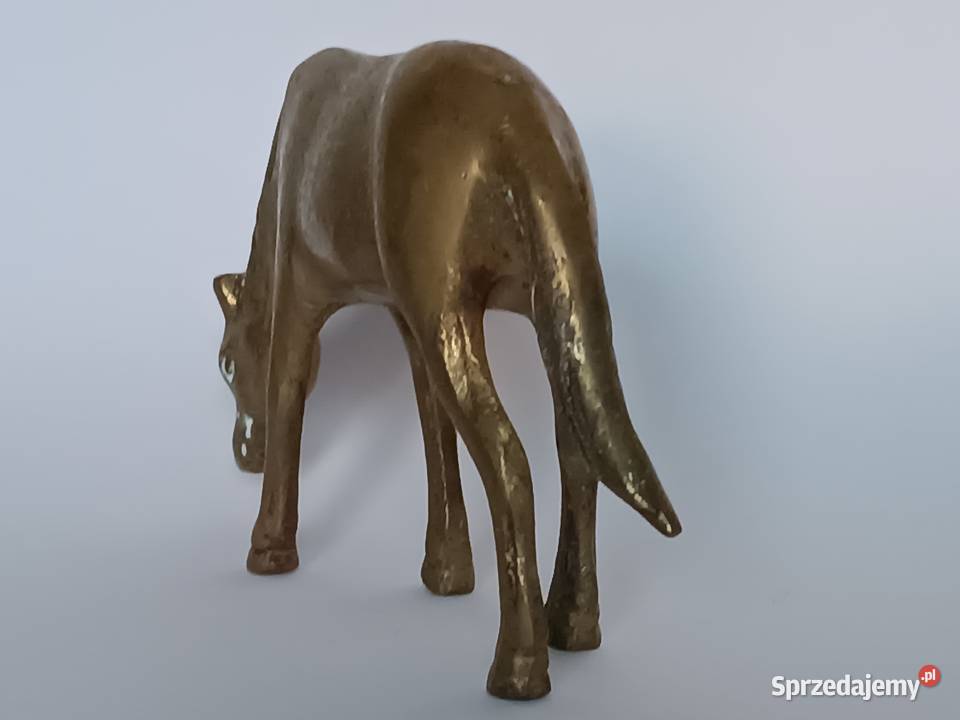 Mosiężna figurka konia Koń pasący się Dekoracja Rzeszów
