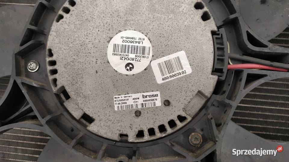 Komplet chłodnic z wentylatorem BMW E60 E61 LCI Wieluń