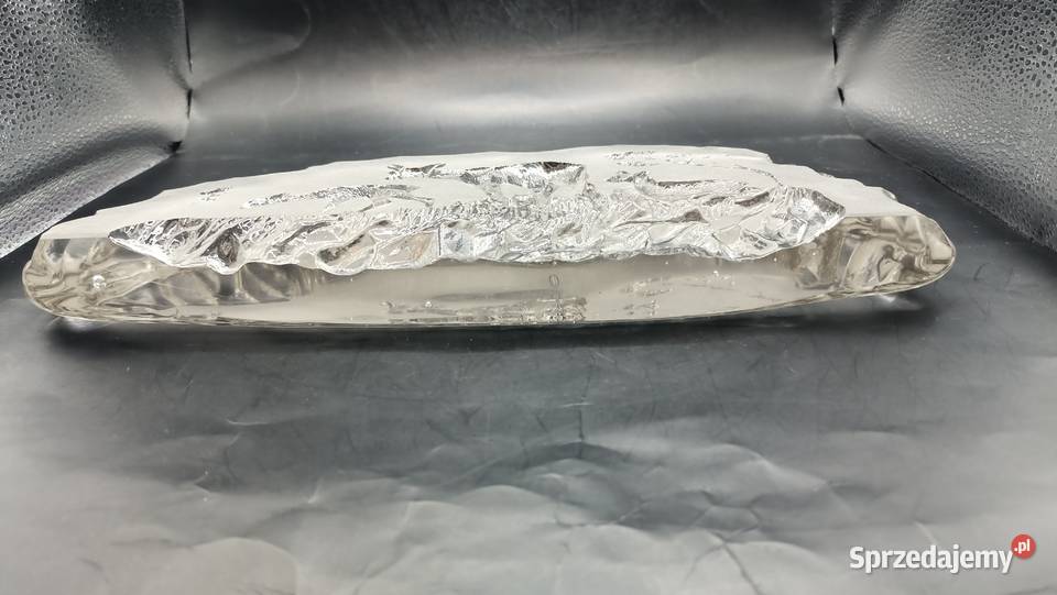 Szkło duży przycisk do papieru motyw myśliwski