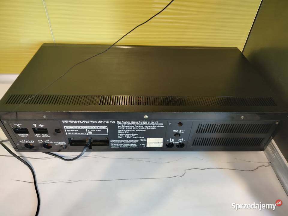 Siemens RS 402 Amplituner z magnetofonem sprawne Amplitunery mazowieckie Mińsk Mazowiecki sprzedam