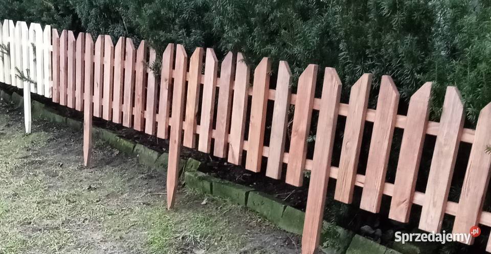 Płotek drewniany ogrodowy warmińsko-mazurskie Lidzbark-Nadleśnictwo