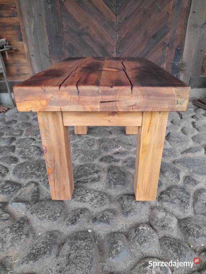 Stolik kawowy stare drewno Kamieńczyk