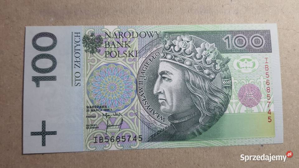 1100 Złotych 1994 błąd druku BRAK HOLOGRAMU