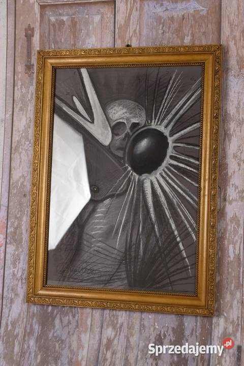 Franciszek Starowieyski Obraz Pastel Szkłem Kraków