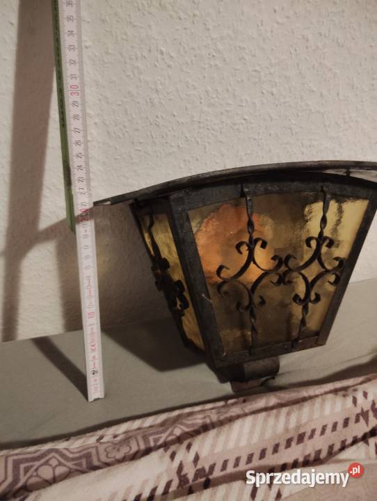 Stara retro lampa kinkiet Przedbórz