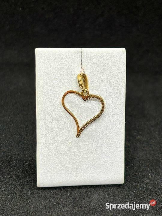 Złota zawieszka pr 333 057g Serce Biżuteria warmińsko-mazurskie Elbląg sprzedam