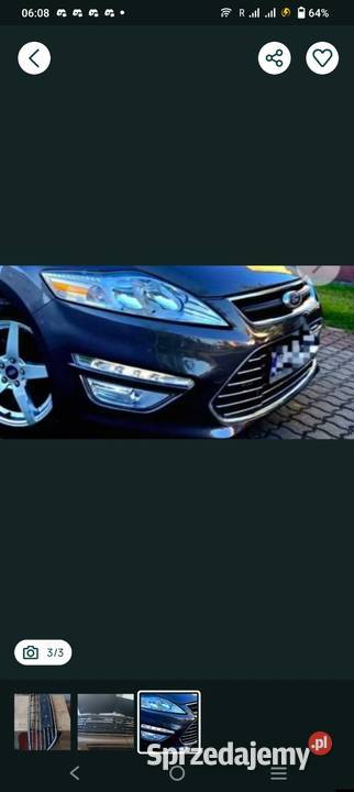 atrapa grill przedni zderzak Ford Mondeo mk4 Częstochowa sprzedam