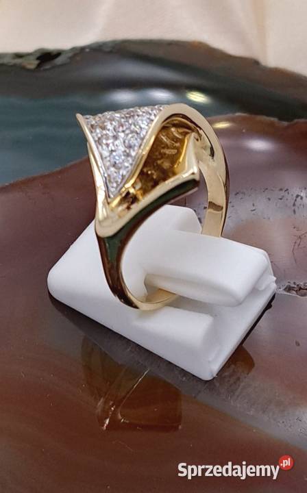 Pierścionek r14 Złoty pr585 Glamour Z825 Poznań