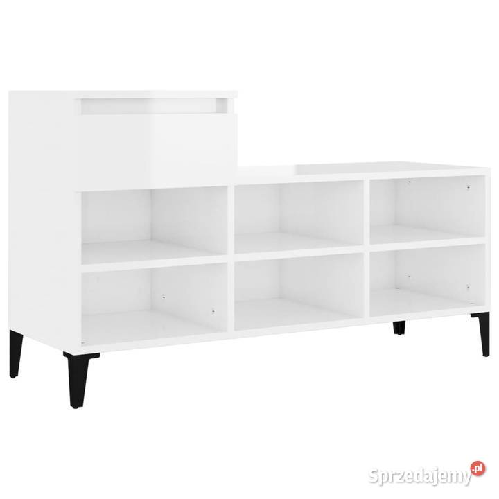 Szafka na buty wysoki połysk biała 102x36x60 Warszawa