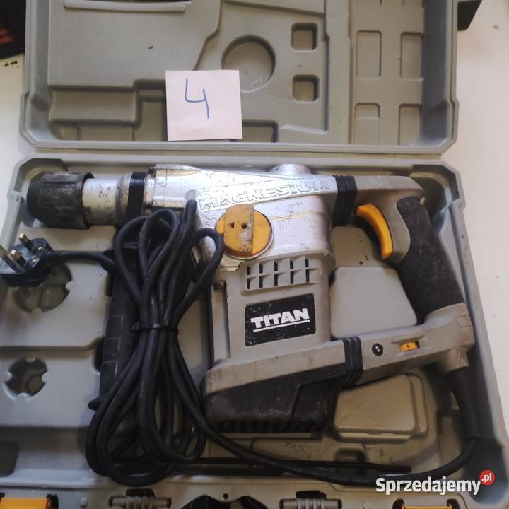 Młot udarowy SDS sieciowe Titan 10 J 1250 W 240 Zawiercie sprzedam