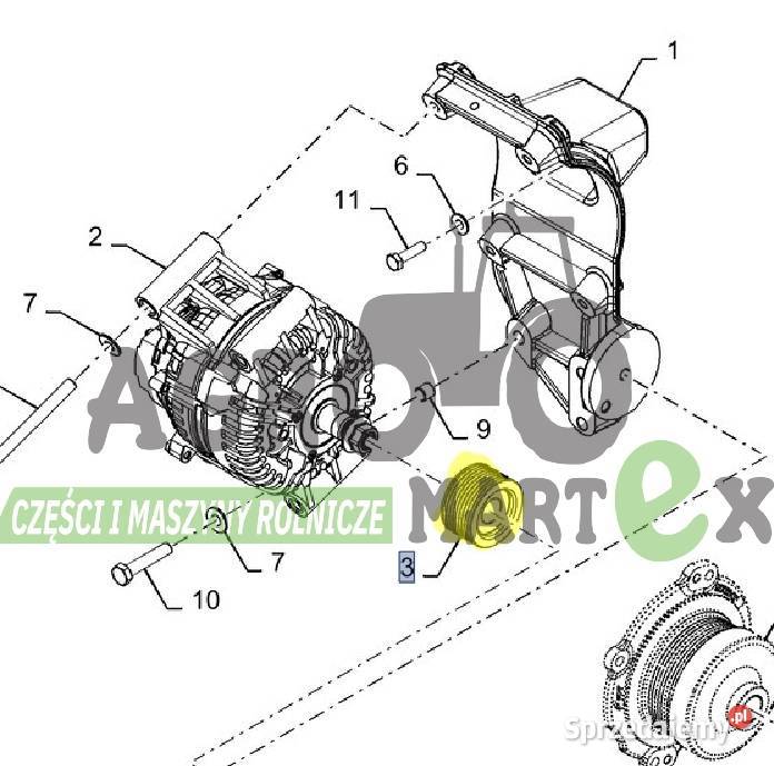 48146163 KOŁO PASOWE 8PK CNH Wichrów