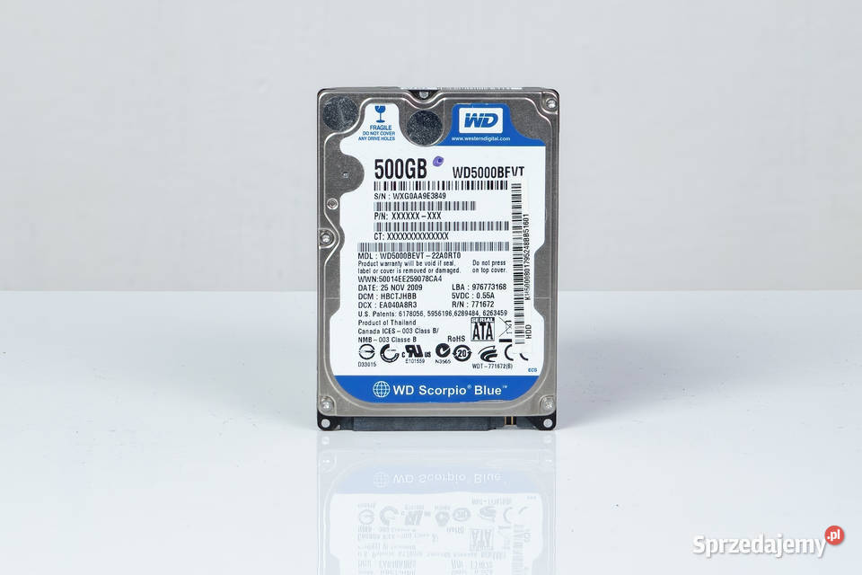 Dysk Western Digital 500 Giga 25 cala Legionowo