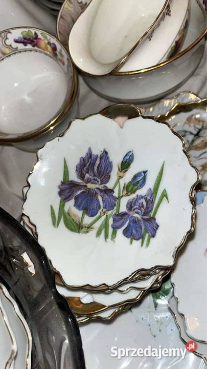 Talerzyk z dziurką Listek irysy kwiatki ptaszki Gdańsk