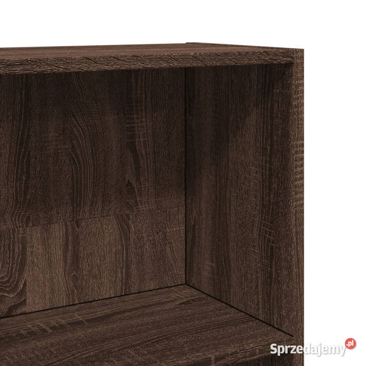 Regał brązowy dąb 60x24x143 materiał Warszawa