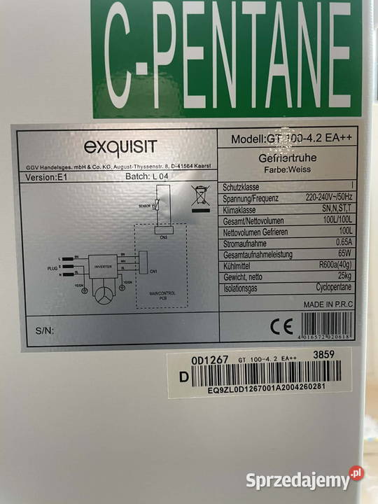 Zamrażarka skrzyniowa Exquisite Wrocław