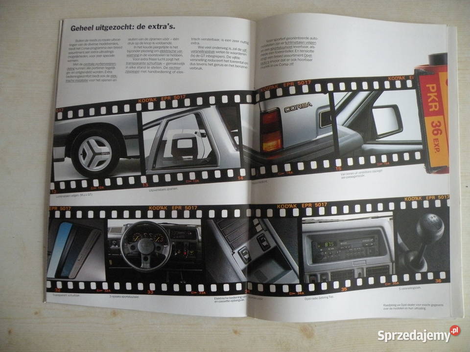 OPEL CORSA FOLDER PROSPEKT KATALOG Pozostałe Andrychów sprzedam