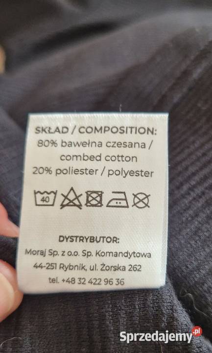 koszulka męska Moraj czarna r 4244 XLXXL Kraków