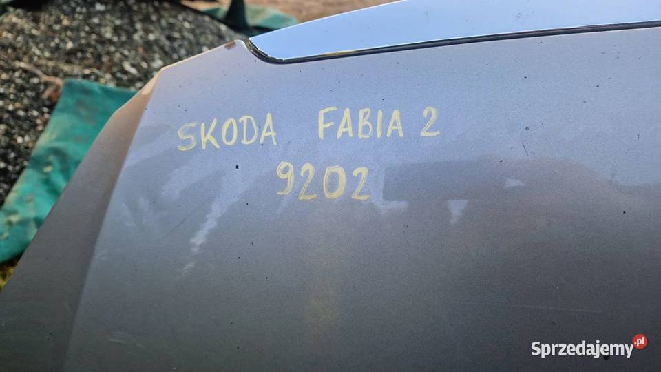 Skoda Fabia 2 kod lak 9202 maska silnika pokrywa Słowikowo