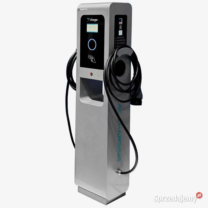 Dwustanowiskowy słupek EV 2x22kW mazowieckie Góra Kalwaria