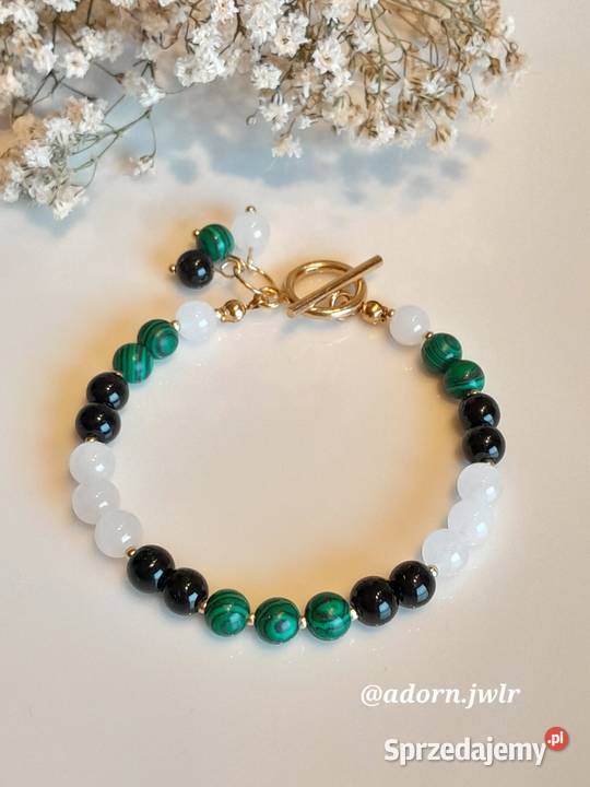 Kamienie naturalne Malachit Onyks Kamień Biała Podlaska