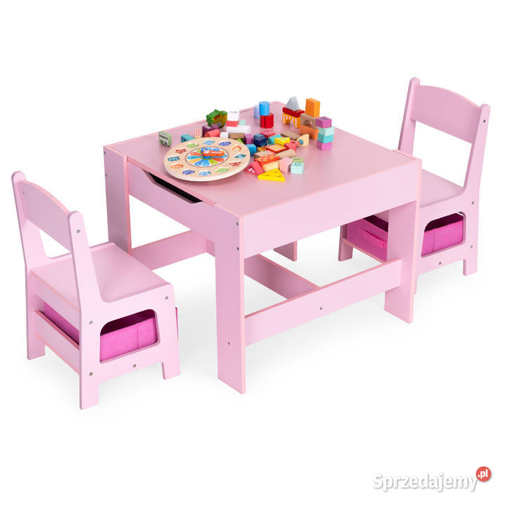 Zestaw mebli dzieci stolik 2 krzesła tablica Smogorzów