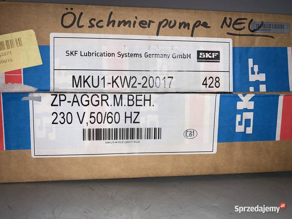 SKF MKU1KW220017 Gear Pump Unit Pozostałe