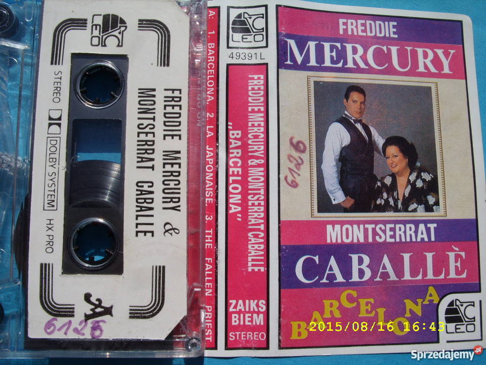 ROCK kaseta FREDIE MERCURYBARCELONA Płyty i kasety dolnośląskie Wołów