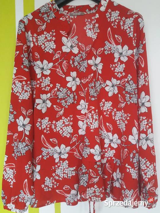 M Nienoszona bluzka z falbanką ORSEY biały Bluzki i koszule Gliwice