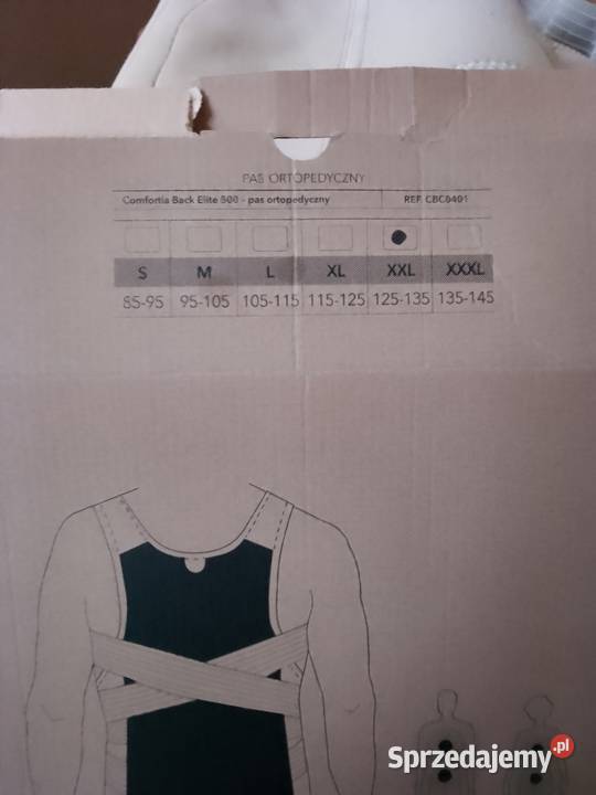 Pas ortopedyczny Comfortia Back Elite 500 Sprzęt rehabilitacyjny i ortopedyczny Bełchatów
