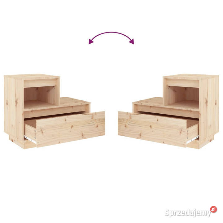 Szafka nocna 60x34x51 lite drewno sosnowe mazowieckie Warszawa