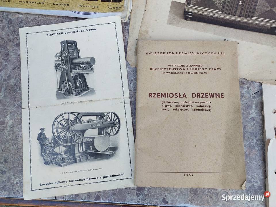 Stare broszury katalog książka meblarstwo Antykwariat Tczew