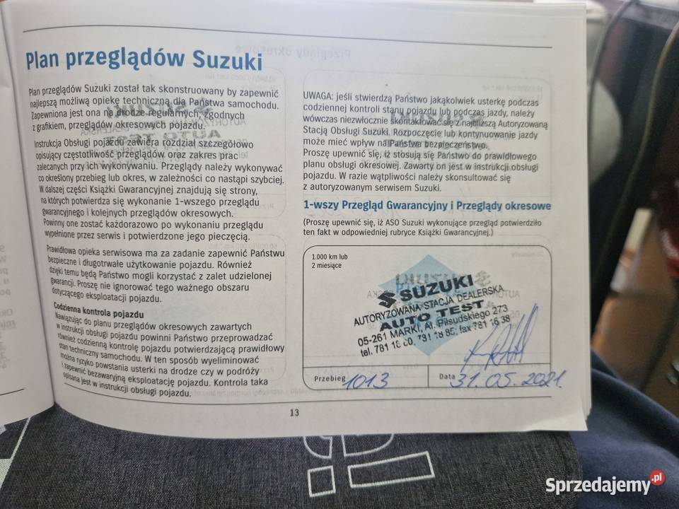 Suzuki Vitara 14 Hybryda Premium Plus 19950 Warszawa sprzedam