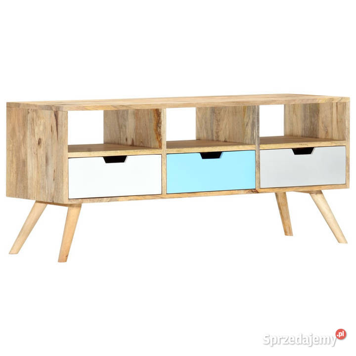 Szafka pod TV 110 x 35 x 48 lite drewno mango Warszawa