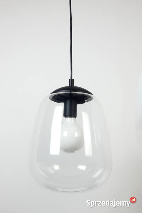 Szklana lampa wisząca owal ABBA Nowe