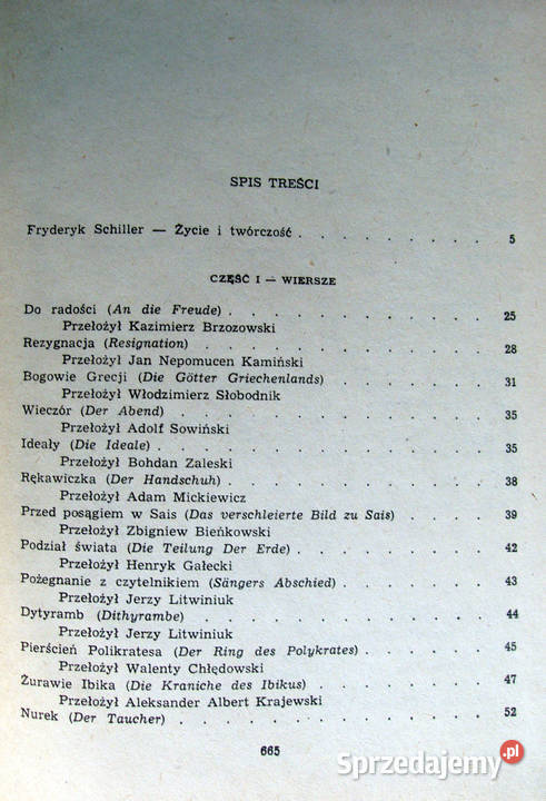 Fryderyk Schiller Dzieła wybrane małopolskie Limanowa