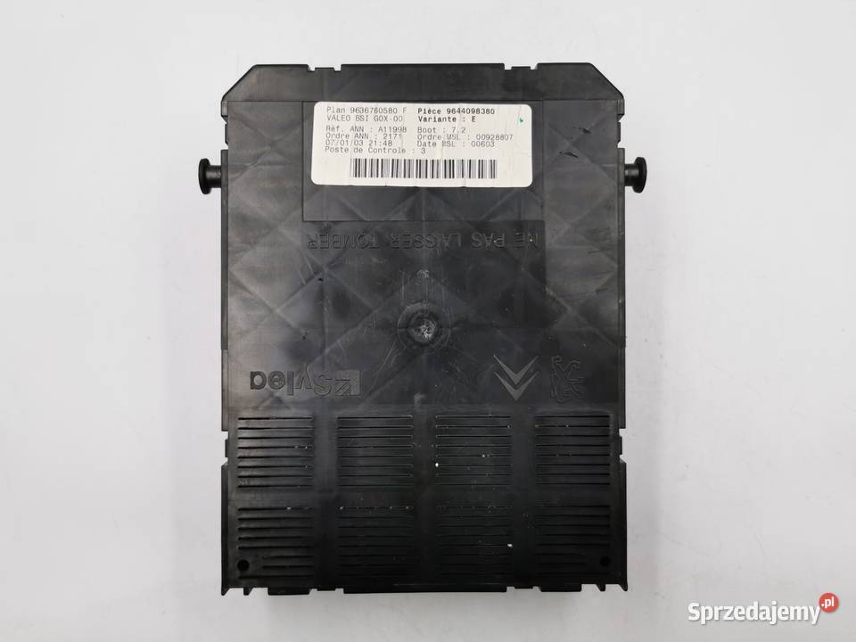 Moduł BSI Peugeot 307 9644098380 9636760580F Wyszków