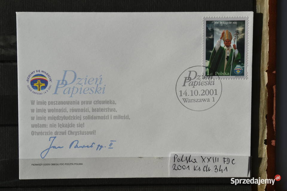 Znaczki Papież Jan Paweł II FDC Polska XXIII i dolnośląskie sprzedam