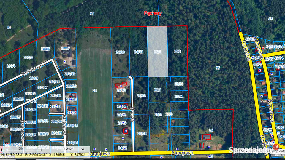 Sprzedam 6711 m2 Piskórka gm Prażmów BUDOWLANA Sprzedaż sprzedam
