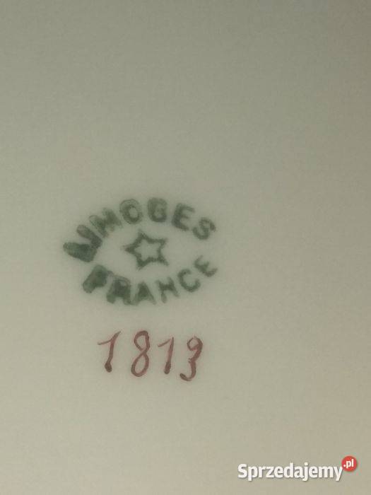 Talerz do drugiego dania Limoges Francja Gdańsk