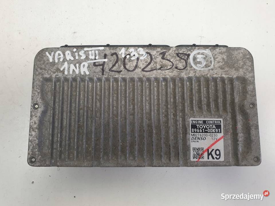 Toyota Yaris III 133 VVTI STEROWNIK SILNIKA Chełm