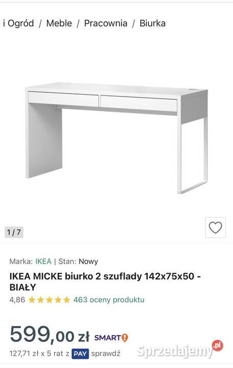 Biurko i dwa krzesła Ikea wielkopolskie Mosina sprzedam