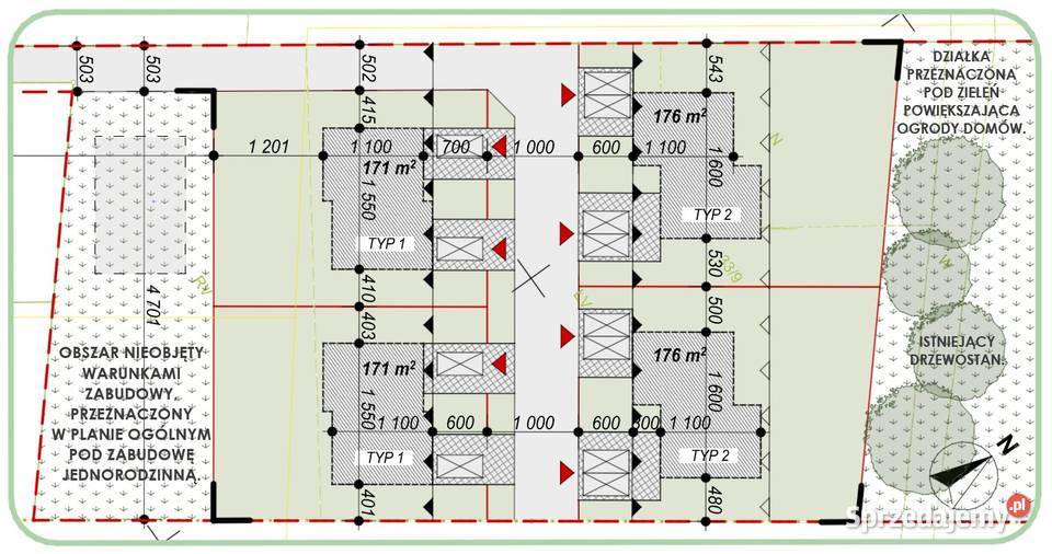 Działka budowlana z DWZ w Poznaniu pod zespół Poznań