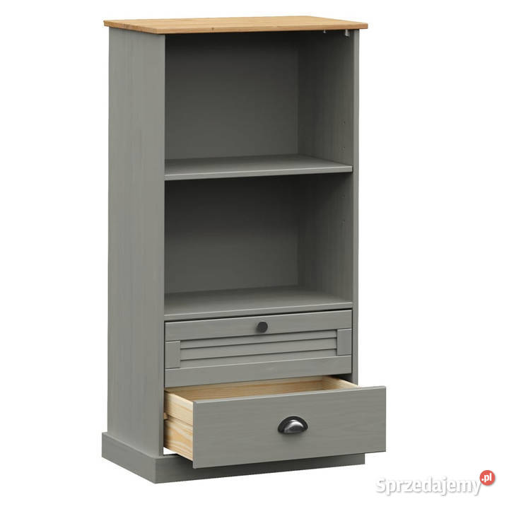 Szafka na książki VIGO szara 60x35x1145 drewno