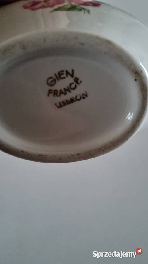 Sosjerka Porcelana Francuska Gien Vintage wielkopolskie Wola Podłężna sprzedam