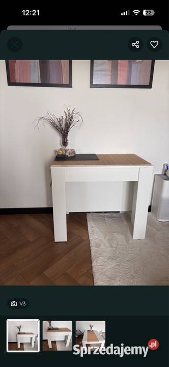 Konsola stół rozkładany 75cm Głogowo
