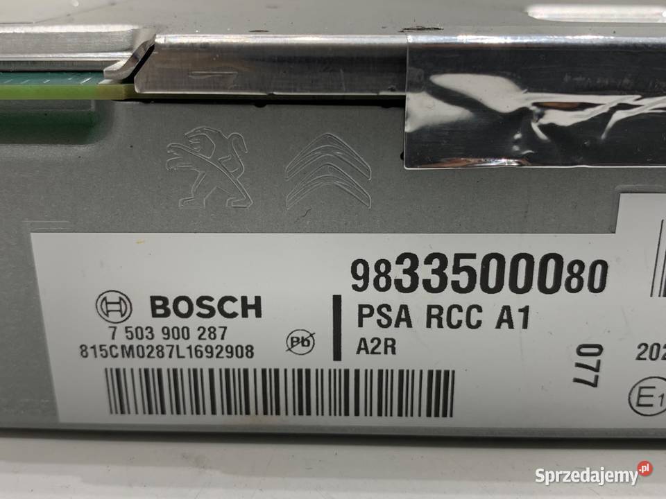 RADIO OPEL CORSA F 9833500080 ODTWARZACZ osobowe