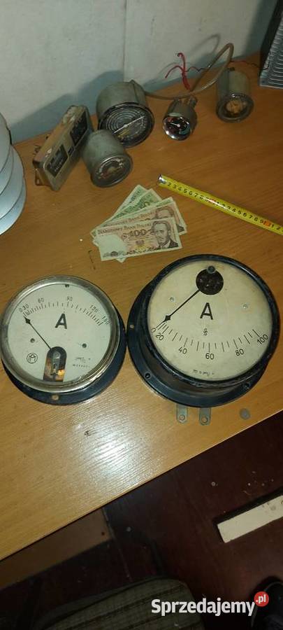 Zabytkowy AMPEROMIERZ kolekcjonerski duży 16 i Nowy Sącz